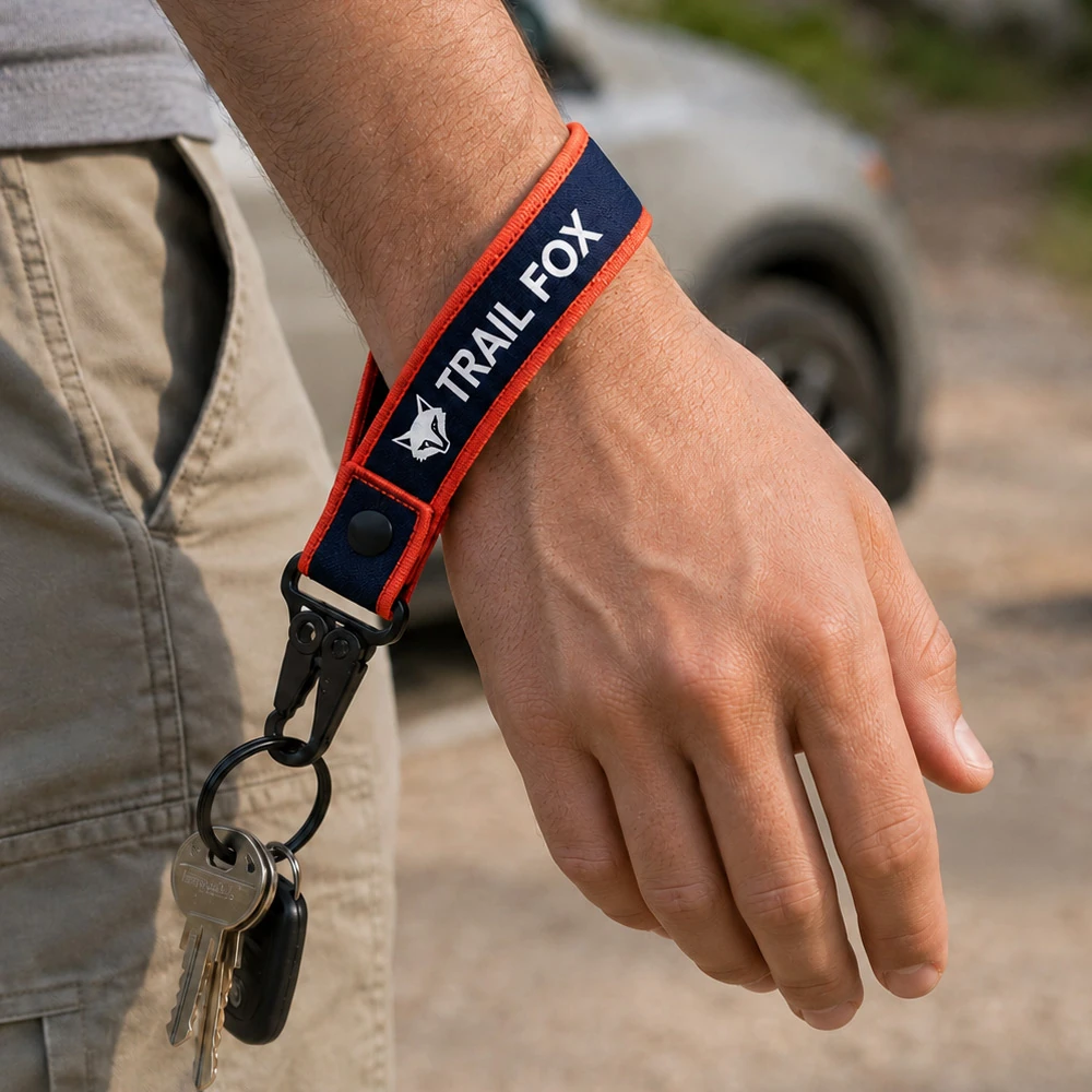 Custom Woven Wrist Loop Keychains 4 Australia
